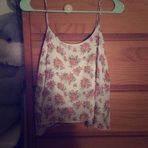 LAST CHANCE 🔶3/$10 Rose Print Strappy back Tank!